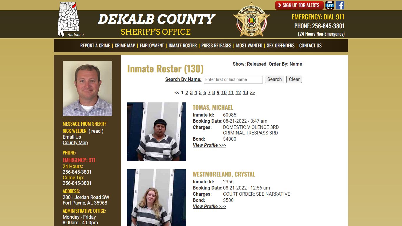 Inmate Roster - DeKalb County Sheriff's Office