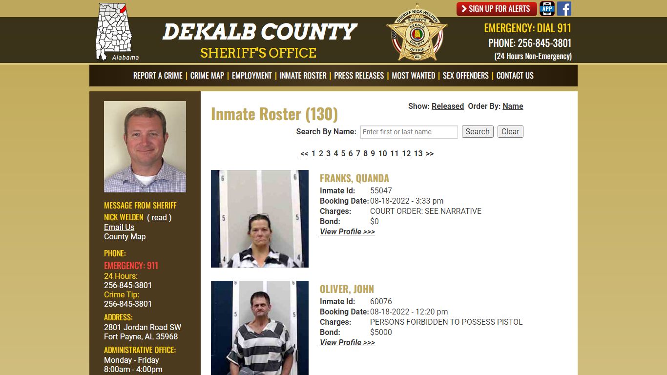 Inmate Roster - DeKalb County Sheriff's Office